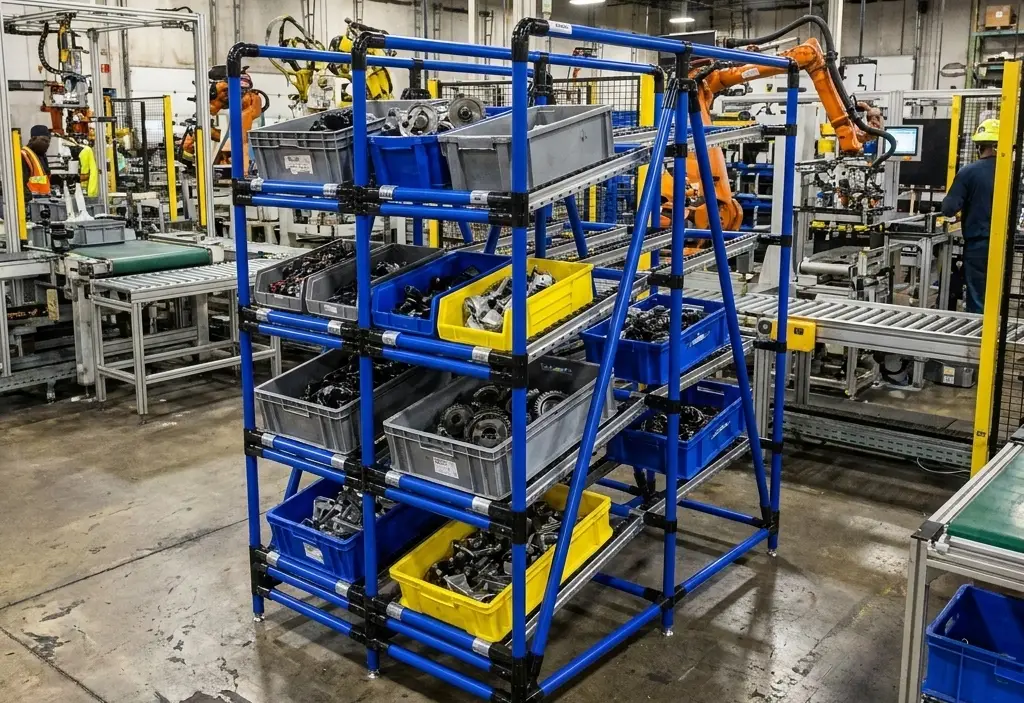 Modular Ecoflex Gravity Flow Rack by IPS