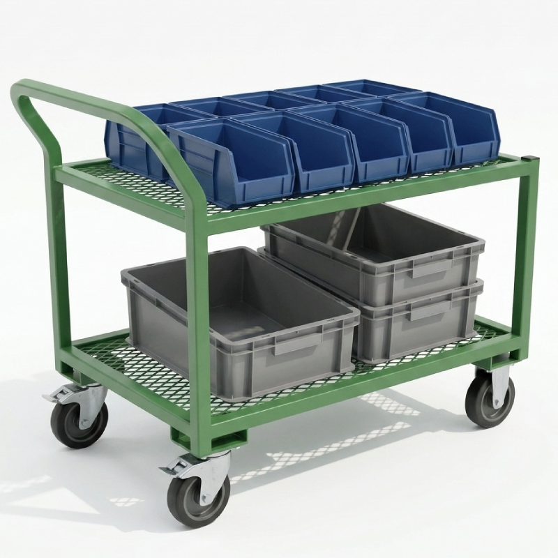 Welded steel cart