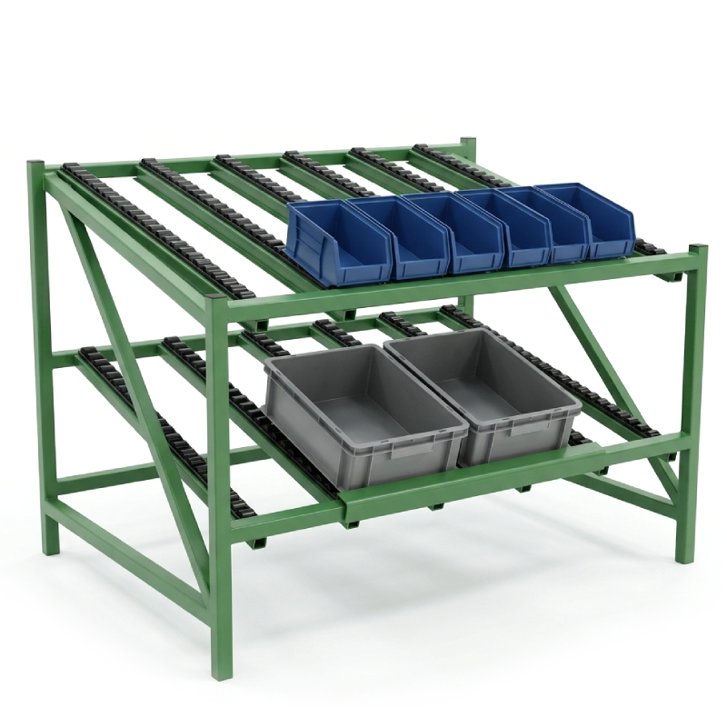 Welded steel flow rack